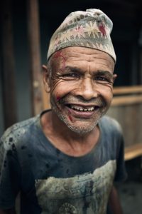 father from a local village in Nepal