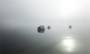 boat in sunrise